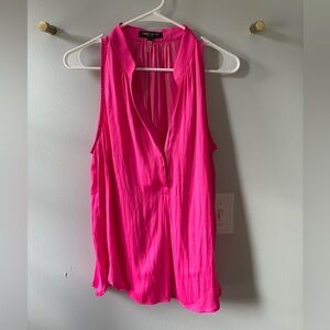 David Lerner Pink Sleeveless Blouse